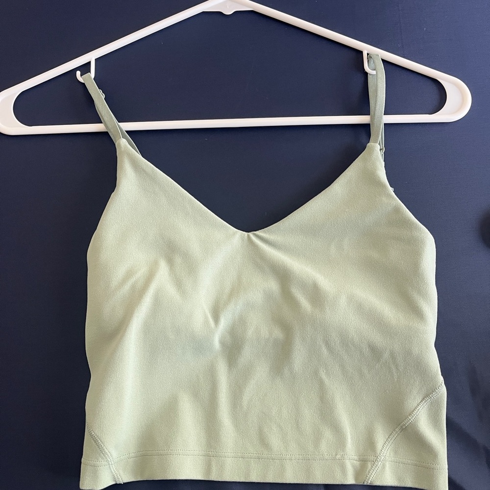Lululemon Align Cropped Cami Tank Top Light Support A/B cup size 0